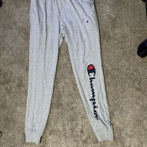 Champion sweatpants thin material boys medium size